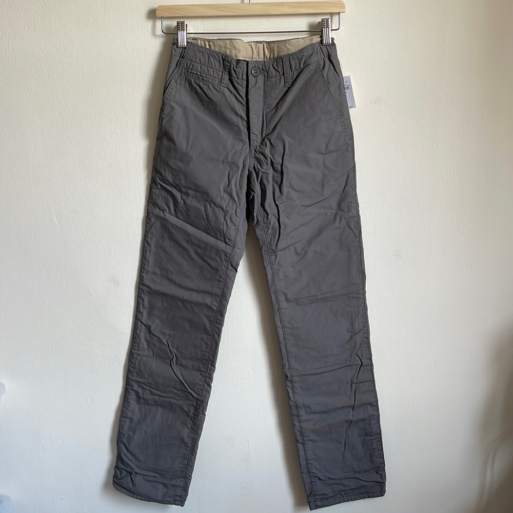 NWT Gap Kids Gray Lined Chino Pants Size 14